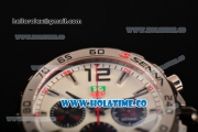 Tag Heuer Formula 1 Miyota OS20 Quartz Steel Case with White Dial PVD Bezel and Stick Markers
