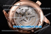 IWC Ingenieur Miyota 8205 Automatic Rose Gold Case with Black Dial Stick Markers and Black Leather Strap (YF)