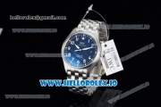 IWC Pilot's Watch Mark XVIII Miyota 9015 Automatic Steel Case Blue Dial With Arabic Numeral Markers Steel Bracelet