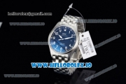 IWC Pilot's Watch Mark XVIII Miyota 9015 Automatic Steel Case Blue Dial With Arabic Numeral Markers Steel Bracelet