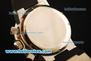 Ulysse Nardin Maxi Marine Chronograph Miyota OS20 Quartz Steel Case with Black Dial and Black Rubber Strap