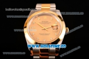 Rolex Datejust II Asia 2813 Automatic Steel/Yellow Gold Case with Diamonds Markers and Yellow Gold Dial