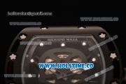 Richard Mille RM 52-01 Miyota Quartz PVD Case with Skull Skeleton Dial and White Markers