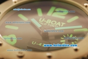 U-Boat Italo Fontana Swiss ETA 6497 Manual Winding Titanium Case with Black Dial and Green Markers-1:1 Original