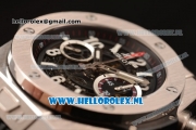 Hublot Big Bang Unico Chrono Swiss Valjoux 7750 Automatic Steel Case with Skeleton Dial and Black Rubber Strap - 1:1 Original