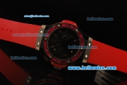 Hublot Big Bang Chronograph Swiss Valjoux 7750 Automatic Movement PVD Case with Diamond Bezel and Black Dial