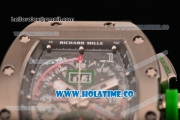 Richard Mille RM11-01 Mancini Chronograph Swiss Valjoux 7750 Automatic Steel Case with Skeleton Dial and White Markers - 1:1 Original