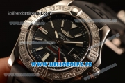 Breitling Avenger II GMT Black Dial With Swiss ETA 2836 Automatic Black Rubber Strap Best Edition A32390111B1S2