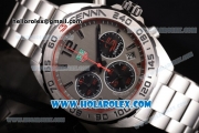 Tag Heuer Formula I Chronograph Senna Special Edition Miyota OS20 Quartz Full Steel with Grey Dial and Stick Markers