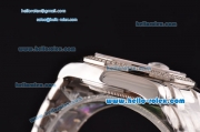 Rolex Masterpiece Swiss ETA 2836 Automatic Steel Case with Diamond/White Dial and Diamond Bezel