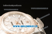 Rolex Day Date II RG Two Tone Case With All Diamond Roman ETA 2836 Auto Best Edition