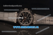 Hublot Classic Fusion Chronograph 9015 Auto PVD Case with Black Dial and Black Leather Strap