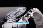 Rolex Daytona Chronometer Automatic with White Dial-Diamond Marking and White Bezel