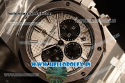 Audemars Piguet Royal Oak Chronograph Swiss Valjoux 7750 Automatic Steel Case White Dial Stick Markers With Steel Bezel Steel Bracelet(JH)