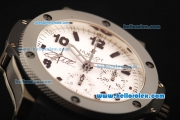 Hublot Big Bang Bode Bang Chronograph Swiss Valjoux 7750 Automatic Movement PVD Case and Bezel with White Dial