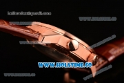 IWC Aquatimer Vintage 1967 Asia Automatic Rose Gold Case with White Dial Stick Markers and Brown Leather Strap