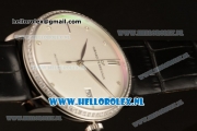 Girard Perregaux 1966 9015 Auto Steel Case with White Dial and Black Leather Strap