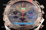 Tag Heuer Formula 1 Miyota OS20 Quartz Steel Case with Grey Dial and Silver Stick Markers