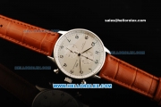 IWC Schaffhausen Portuguese Working Chronograph Quartz with White Dial