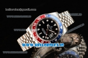 Rolex GTM-Master II 2836 Automatic Steel Case with Black Dial Dots Markers and Steel Bracelet