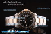 Rolex GMT-Master II Swiss ETA 2836 Automatic Movement Two Tone with Ceramic Bezel and 18K Gold Strap