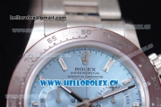 Rolex Daytona Clone Rolex 4130 Automatic Stainless Steel Case/Bracelet with Blue Dial and Stick Markers (EF)