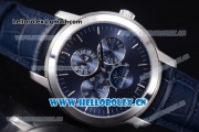 Audemars Piguet Jules Audemars Grand Complication Asia ST16 Automatic Steel Case Stick Markers Blue Leather Strap and Blue Dial (EF)