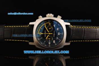 Ferrari California Chronograph Miyota Quartz Movement Steel Case with Arabic Numeral Markers and Black Leather Strap