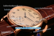 Patek Philippe Calatrava 2813 Automatic Rose Gold Case with Beige Dial and Arabic Numeral Markers