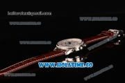 Longines Master Moonphase Chrono Swiss Valjoux 7751 Automatic Steel Case with White Dial and Diamonds Bezel - 1:1 Original