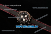 Breitling Avenger Skyland Chrono Swiss Quartz PVD Case with Black Dial and Red/Black Nylon Strap