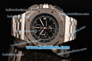 Audemars Piguet Royal Oak Offshore Chronograph Miyota OS10 Quartz Steel Case/Strap with Stick Markers Black Dial