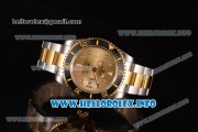 Rolex Submariner Swiss ETA 2836 Automatic Yellow Gold Case with Yellow Gold Dial and Dot Markers