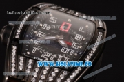 Richard Mille RM 007 Miyota 9015 Automatic PVD/Diamonds Case with Skeleton Dial and White Arabic Numeral Markers (K)