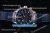Omega Seamaster Planet Ocean 600M Co-Axial Chrono Clone Omega 9301 Automatic Steel Case with Blue Dial Blue Leather Strap and Stick Markers (EF)