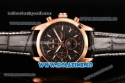 Longines Master Moonphase Miyota OS10 Quartz with Date Steel Case with Black Dial and Stick Markers