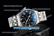 IWC Pilot's Watch Mark XVII Miyota 9015 Automatic Steel Case Blue Dial With Arabic Numeral Markers Steel Bracelet