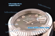 Rolex Datejust Lady 2813 Automatic Steel Case withStianless Steel Strap and Grey MOP Dial ETA Coating