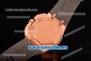 Audemars Piguet Royal Oak Offshore Miyota Quartz Rose Gold Case with Grey Dial and White Stick Markers (EF)