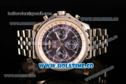 Breitling Bentley 6.75 Speed Chrono Swiss Valjoux 7750 Automatic Steel Case with Stick Markers and Blue Dial (GF)