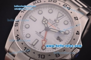 Rolex Explorer II 43mm Rolex 3187 Movement Steel Case/Strap with White Dial