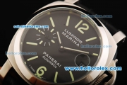 Panerai Luminor Marina Pam 104 Automatic Movement Steel Case with Black Dial and Green Markers