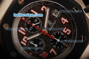 Audemars Piguet Royal Oak Offshore Limited Edition Swiss Valjoux 7750 Automatic Movement Titanium Case with PVD Bezel and Black Rubber Strap