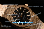 Audemars Piguet Royal Oak Swiss ETA 2824 Automatic Full Yellow Gold with Gold Sitck Markers and Black Dial - 1:1 Original