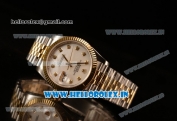 Rolex Datejust 37mm Swiss ETA 2836 Automatic Two Tone with White MOP Dial and Diamonds Markers