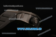 Richard Mille RM 055 Bubba Watson Tourbillon Manual Winding PVD Case with Skeleton Dial Dot Markers and Blue Inner Bezel
