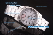 Rolex Datejust Automatic Movement Steel Case and Strap with White Dial