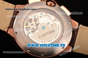 Cartier Ballon Bleu De Tourbillon Asia Automatic Rose Gold Case with White Dial and Black Roman Numeral Markers
