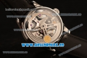 IWC Portuguese Automatic Clone IWC 52010 Automatic Steel Case with White Dial and Black Leather Strap - (AAAF)