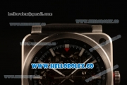 Bell&Ross BR 03-92 AAERO GT Asia Automatic Steel Case with Skeleton Dial and Black Leather Strap - (AAAF)